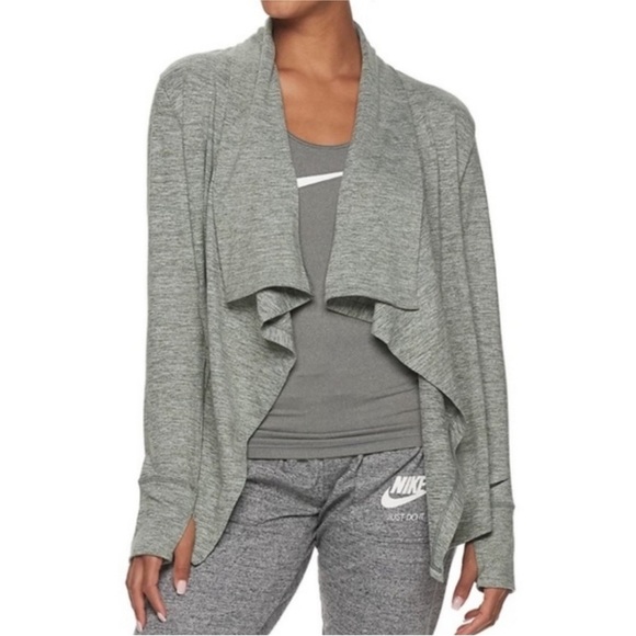 Nike Sweaters - Nike Green Lightweight Cardigan Sweater